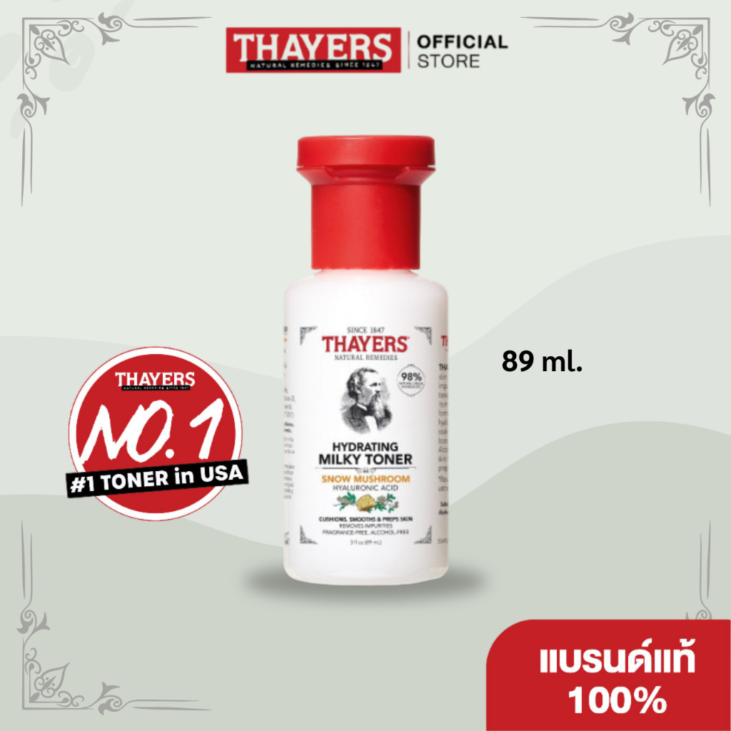 THAYERS Hydrating Milky Toner Snow Mushroom Hyaluronic Acid 89.ml