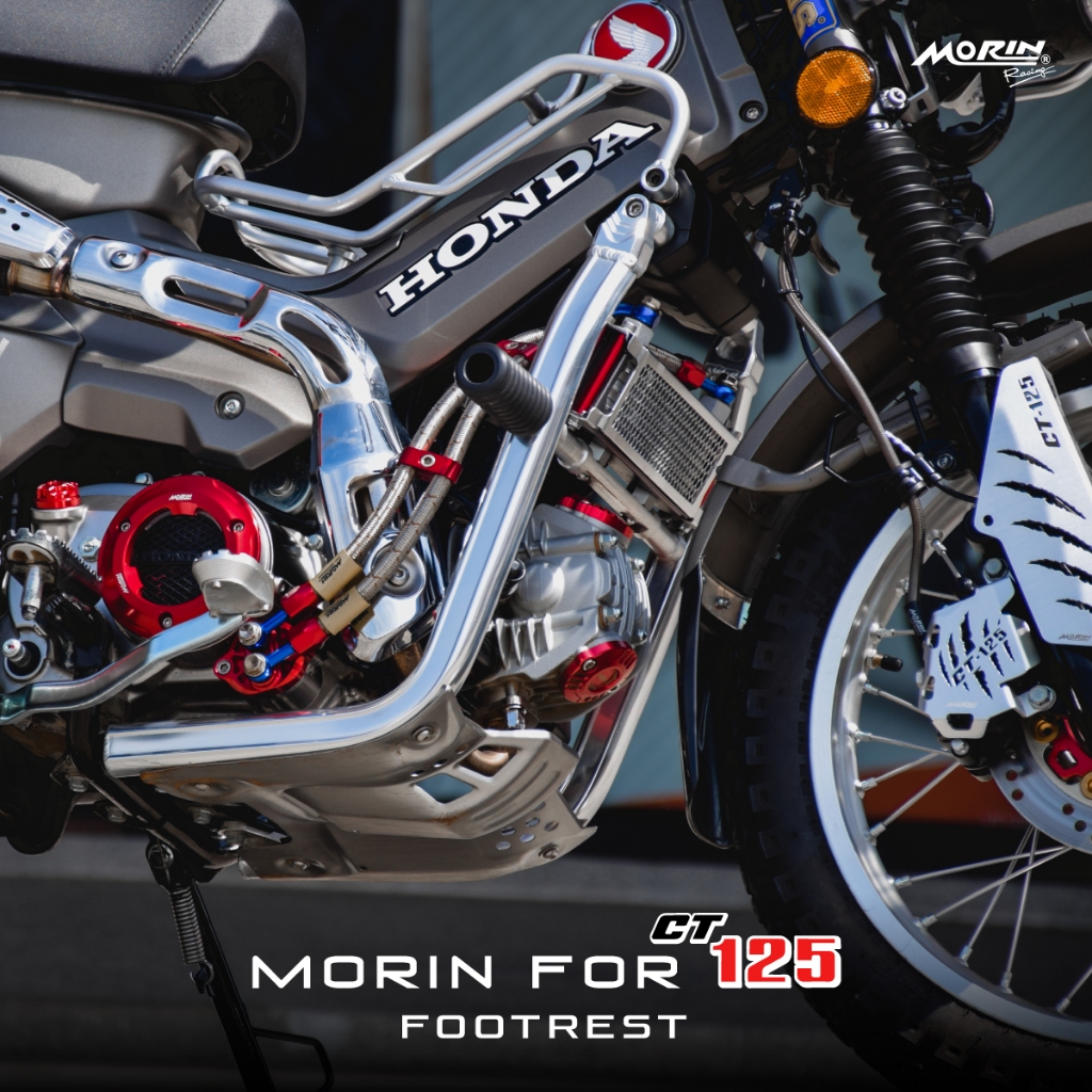 MORIN พักเท้าซุปเปอร์ลีน สำหรับแคลชบาร์ (เฉพาะพักเท้า) แท้ 100% (Leewattana อะไหล่แต่งมอเตอร์ไซค์)