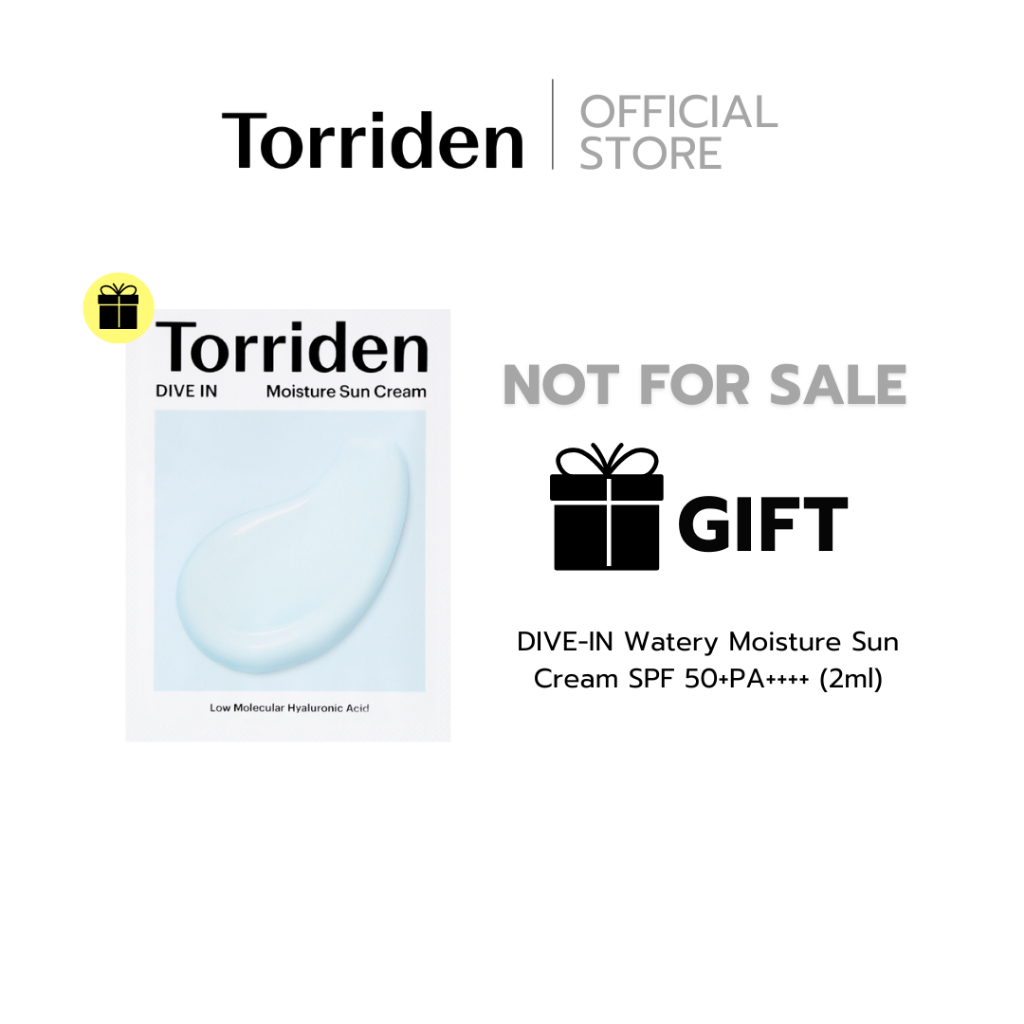 [Free Gift] Torriden Dive In Watery Moisture Sun Cream SPF 50+PA++++ (2ml)