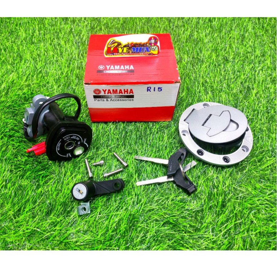 สวิทช์กุญแจ ฝาถัง ตัวเปิดเบาะ yamaha R-15 R15-155 R15-NEW กุญแจR15 กดสั่งตัวเลือก