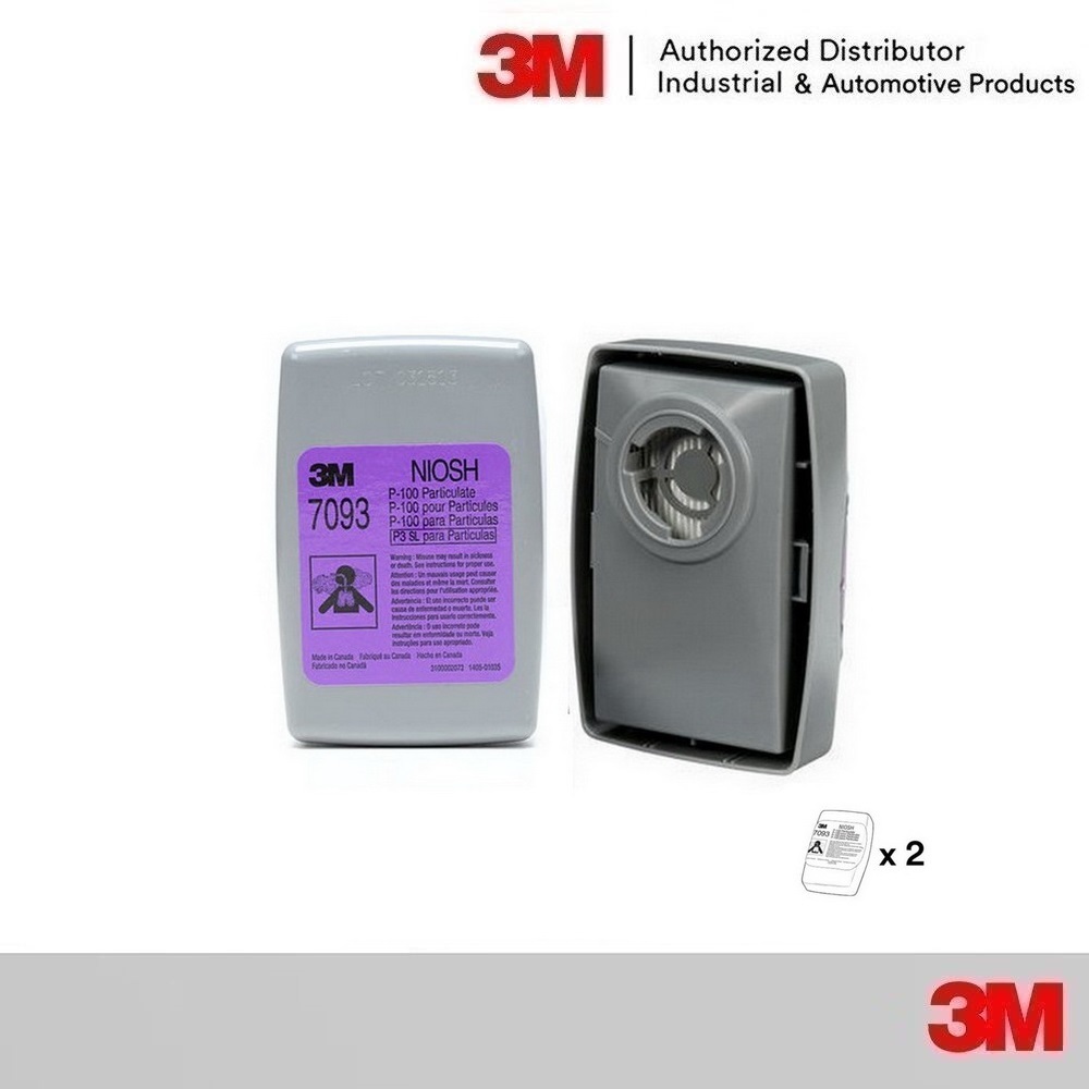 3M 7093 ตลับกรอง (2ชิ้น) P100 Filter/ Suitable for Welding/ Fit with 3M 6000/6500/6800/7000 Series R