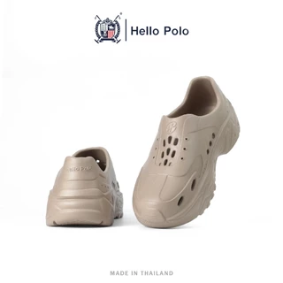 Hello Polo รองเท้าแบบสวม รองเท้าแฟชั่นลําลอง สําหรับผู้ชาย เบาสบาย พื้นหนา กันลื่น แบบกันน้ำ ทนต่อการสึกหรอ ลำลองHP8044