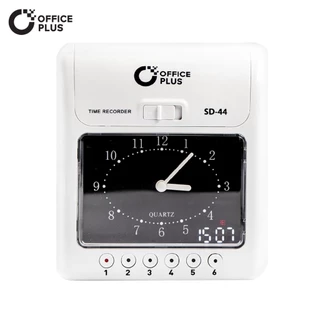 Office Plus เครื่องตอกบัตร เครื่องตอกเวลาพนักงาน รุ่น SD-44 ฟรี บัตรตอกเวลา 100 ใบ + ผ้าหมึก 1 กล่อง