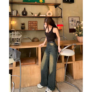 Queen Jeans 1090.- กางเกงยีนส์เอวสูง ทรงสวยเนื้อผ้ายีนส์พรีเมียม ใส่สบาย ใช้งานได้คงทน