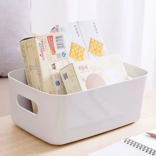 C072 กล่องเก็บของ ตะกร้าเก็บของ จัดระเบียบ ใส่เครื่องสำอาง กล่องพลาสติกเอนกประสงค์