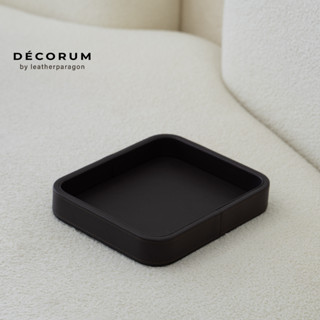 Decorum - Small Leather tray with round corner ถาดหนัง ใส่ขอ…