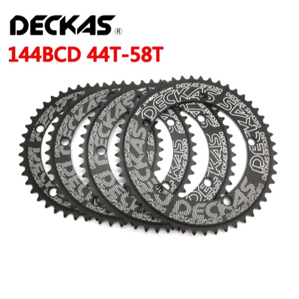 ใบจาน BCD144 DECKAS ใบจานฟิกเกียร์ อะไหล่จักรยาน