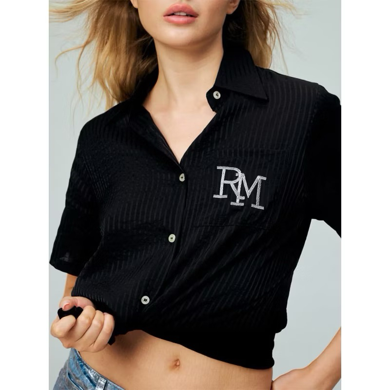 ส่งต่อเสื้อ RALLY RM IVY SHIRT - เชิ้ตปักโลโก้ RM (สีดำ Black) มี new/used