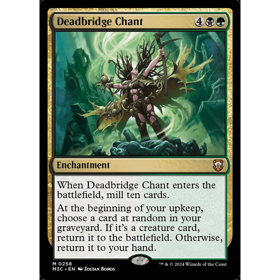 Deadbridge Chant M3C Modern Horizons 3 Commander การ์ด Magic the Gathering [MTG] ของแท้
