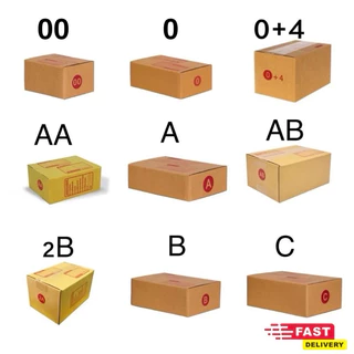 (20ใบ) กล่องไปรษณีย์ ฝาชน พิมพ์จ่าหน้า 00 0 0+4 A AA AB 2A B 2B C CD 2C C+8 D D-7 2D D+11 กล่องพัสดุ ส่งไว ราคาพิเศษ