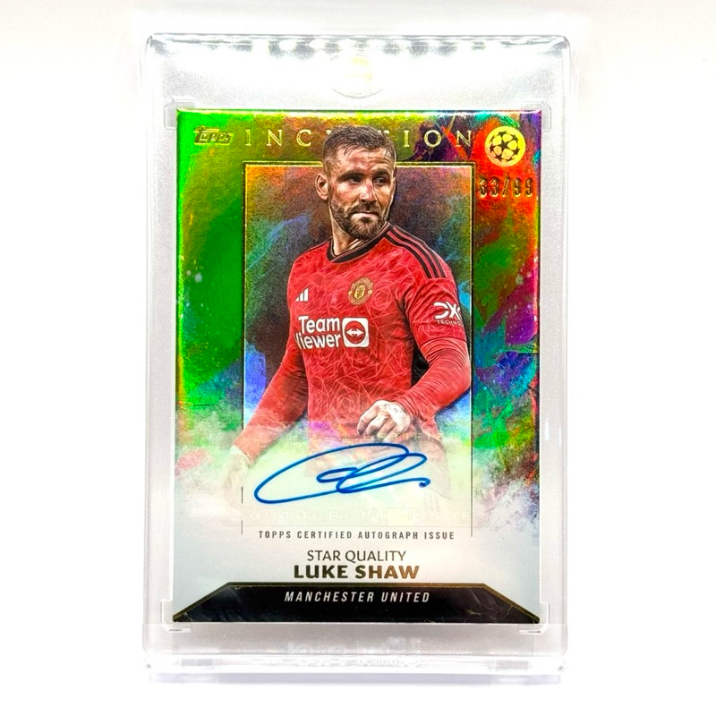 Topps Inception LUKE SHAW MANCHESTER UNITED Autograph /99