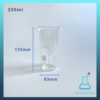 บีกเกอร์ ทรงสูง Tall Beaker บีกเกอร์แก้ว Glass Beaker Tall Form with Spout