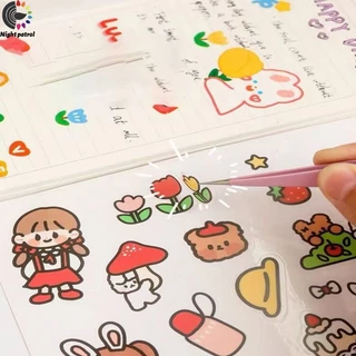 แหนบสเตนเลส หลากสีสัน โค้ง / ตรง TWEEZERS ปากคีบสติ๊กเกอร์ DIY