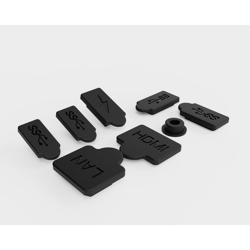 PS5 / PS5 SLIM / PS5 PRO อุปกรณ์ปลั๊กกันฝุ่นอินเตอร์เฟส Usb Hdm มี 8 ชิ้นนสําหรับ เกมPs5 Game Consoleกันฝุ่น