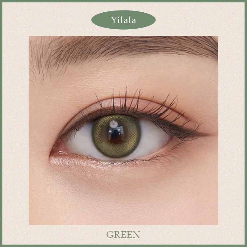 คอนแทคเลนส์ การมองเห็น (0.0~-4.50) ขนาดตาใหญ่ ใช้ได้ครึ่งปี ใส่สบาย คอนแทคเลนส์สีเขียว (จัดส่งจากไทย & จัดส่งรวดเร็ว) - รูปที่ 2