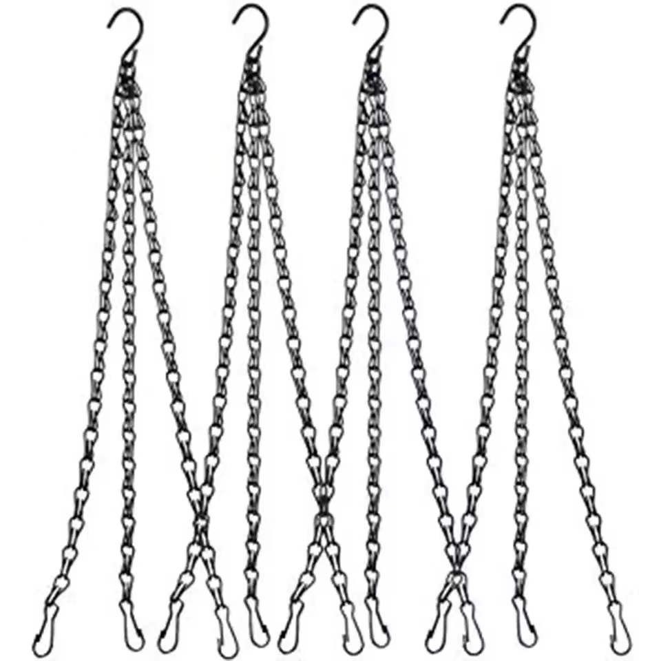 4ชุด ความยาวชุดละ 16นิ้ว โซ่แขวนกระถางต้นไม้ หม้อดอกไม้ Chain โซ่แขวนตะกร้าสำหรับ Planters โคมไฟและเครื่องประดับพืชดอกไม