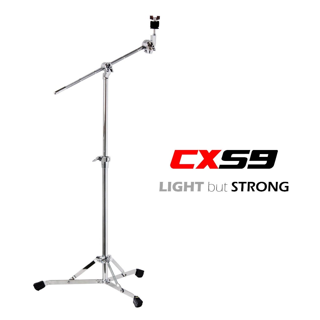 V-TECH ขาตั้งฉาบ ขาฉาบบูม 2 ท่อน รุ่น CX-S9 ชุบโครเมี่ยม