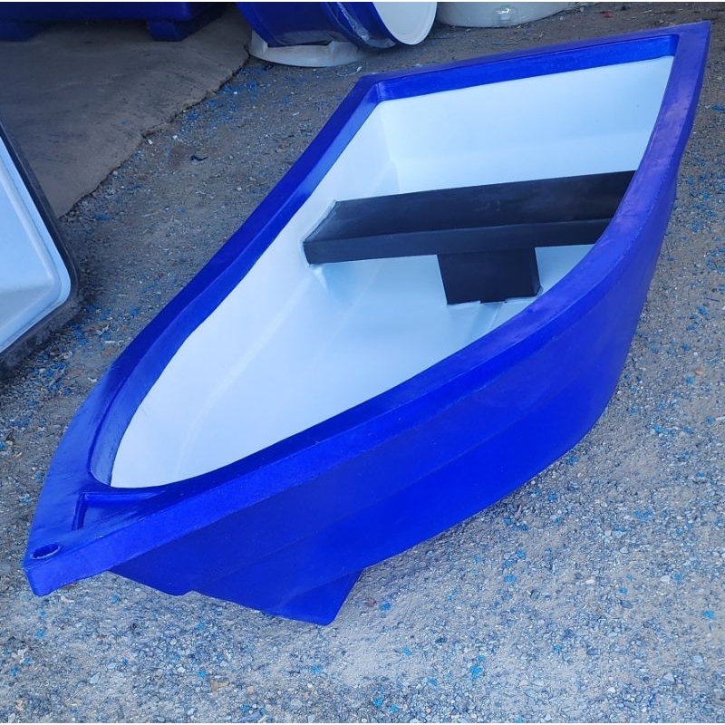 เรือพลาสติก1ที่นั่งหัวแหลมท้ายตัดเรือลอยน้ำเรือเล็กพลาสติกลอยน้ำเรือพาย