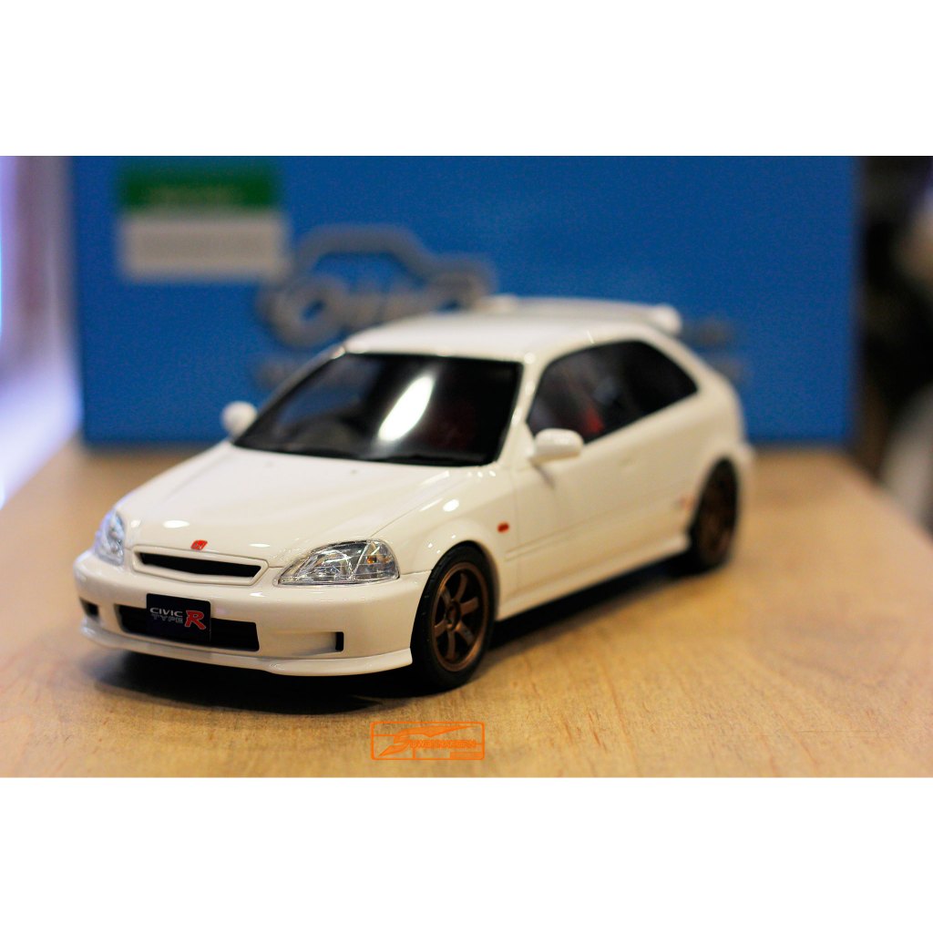 Otto Model 1/18 Honda Civic EK9 Type R White w. Decal