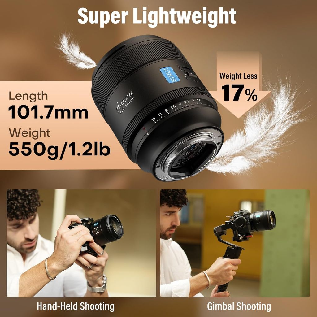 Sirui Aurora 85mm F1.4  Auto Focus Lens สำหรับกล้องดิจิตอล แถมฟรี Filter UV & Black Mist Filter