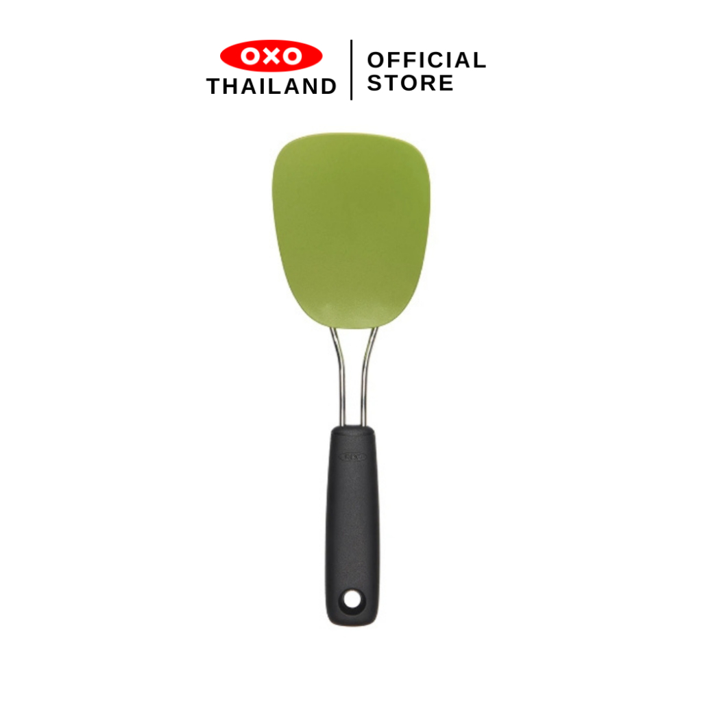 OXO ตะหลิว ไนลอน รุ่นเฟลกซิเบิล เทอร์เนอร์ สีเขียว l OXO GG Nylon Flexible Turner Pesto ของแท้ 100%
