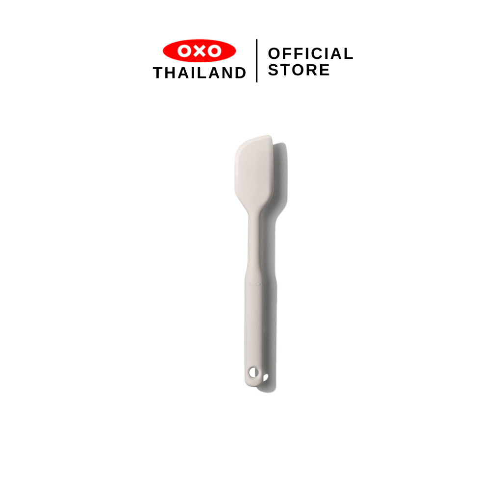OXO ไม้พายซิลิโคน ขนาดเล็ก สีข้าวโอ๊ต l OXO Small Silicone Spatula Oat