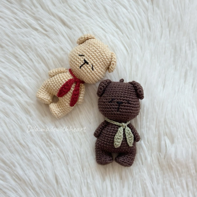 Keychain ʕ≧ᴥ≦ʔ พวงกุญแจตุ๊กตาหมีหลับ ♡ - รูปที่ 5