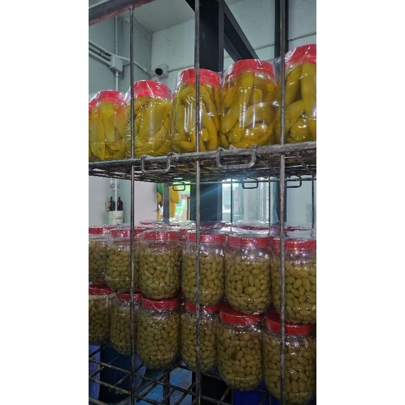 ผลไม้ดองบรรจุโหล เนื้อล้วน500กรัม ไม่รวมน้ำ ฟรีพริกเกลือ