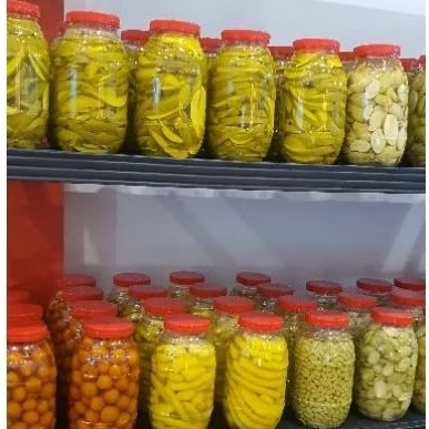 ผลไม้ดองเนื้อล้วน2kg. บรรจุโหลใหญ่