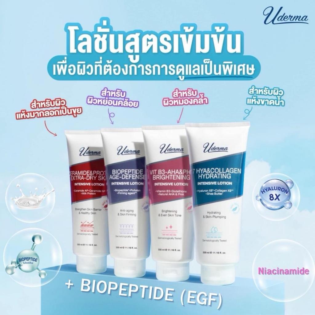 ลดล้างสต๊อก Clearance Sale! (สินค้ามีตำหนิเล็กน้อย ไม่มีผลต่อการใช้งาน) Uderma Intensive Lotion 330m