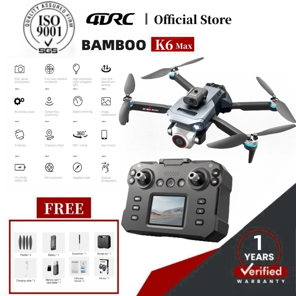 [ระดับ DJI Drone] 8Kโดรนขนาดมินิ| Shooting Screen การควบคุมระยะไกลมอเตอร์ brushless / เลนส์ไฟฟ้า / ครอส / แนวตั้ง / คว่ำ