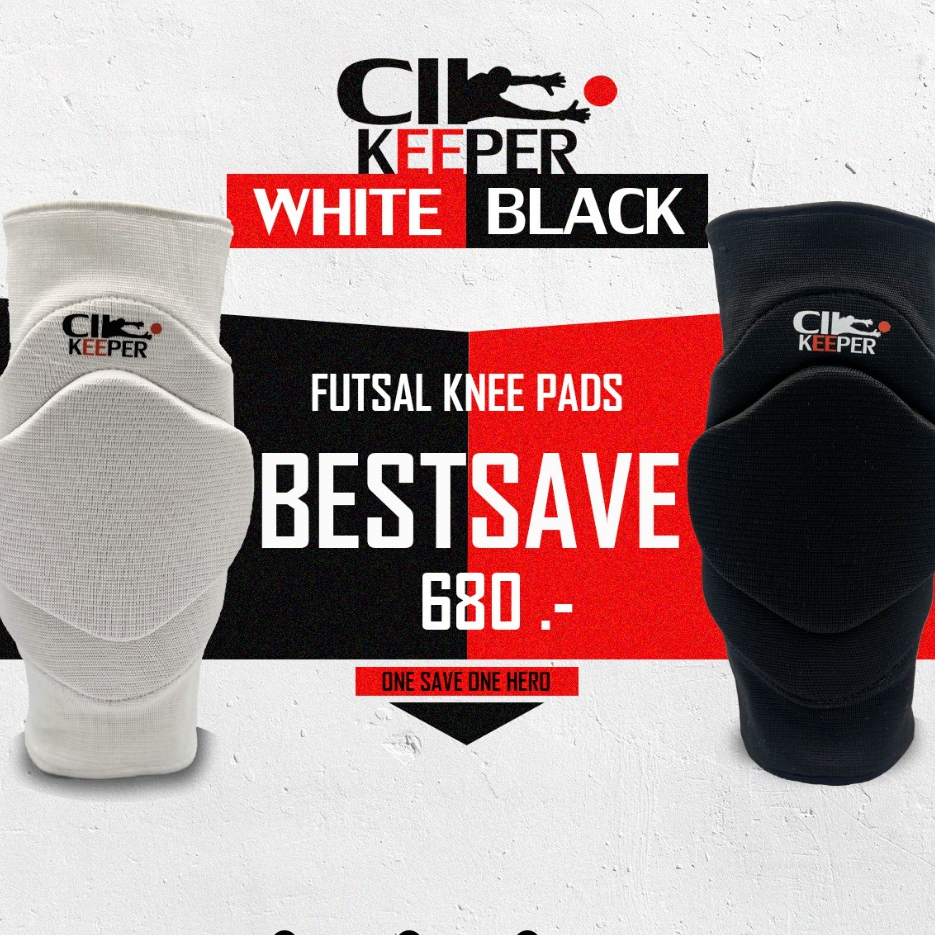 สนับเข่าสำหรับผู้รักษาประตูฟุตซอล Cllkeeper รุ่น BestSave