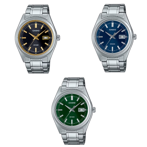 CASIO นาฬิกาข้อมือผู้ชาย รุ่น MTP-B180D,MTP-B180D-1A1,MTP-B180D-1A2,MTP-B180D-2A,MTP-B180D-3A,MTP-B1