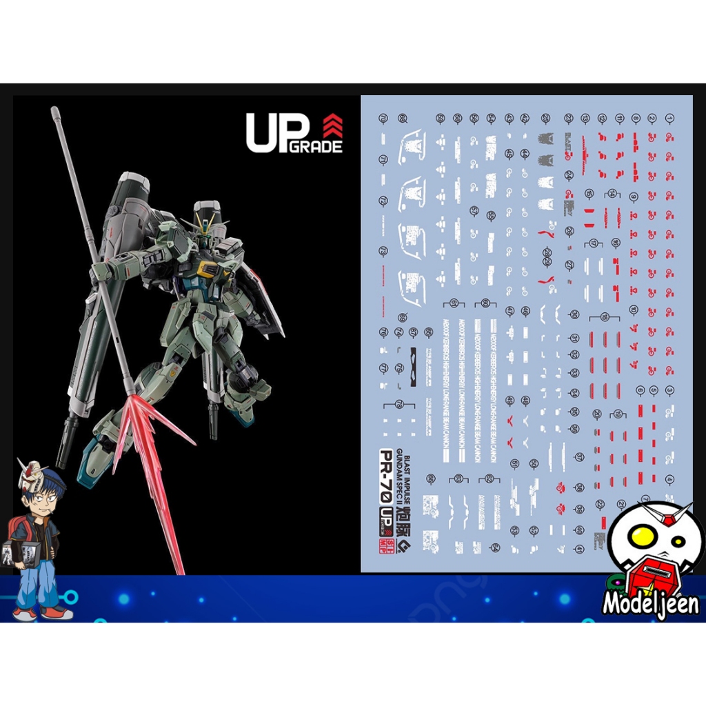 230 Water Decal RG 1/144 Blast Impulse Gundam Spec II ยี่ห้อ S.I.M.P. Model Decal