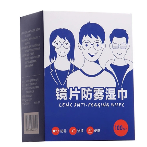ที่เช็ดแว่น 100แผ่น ผ้าเช็ดแว่น ทําความสะอาดแว่น กันฝ้า กันฝุ่น ปกป้องเลนส์อย่างดี