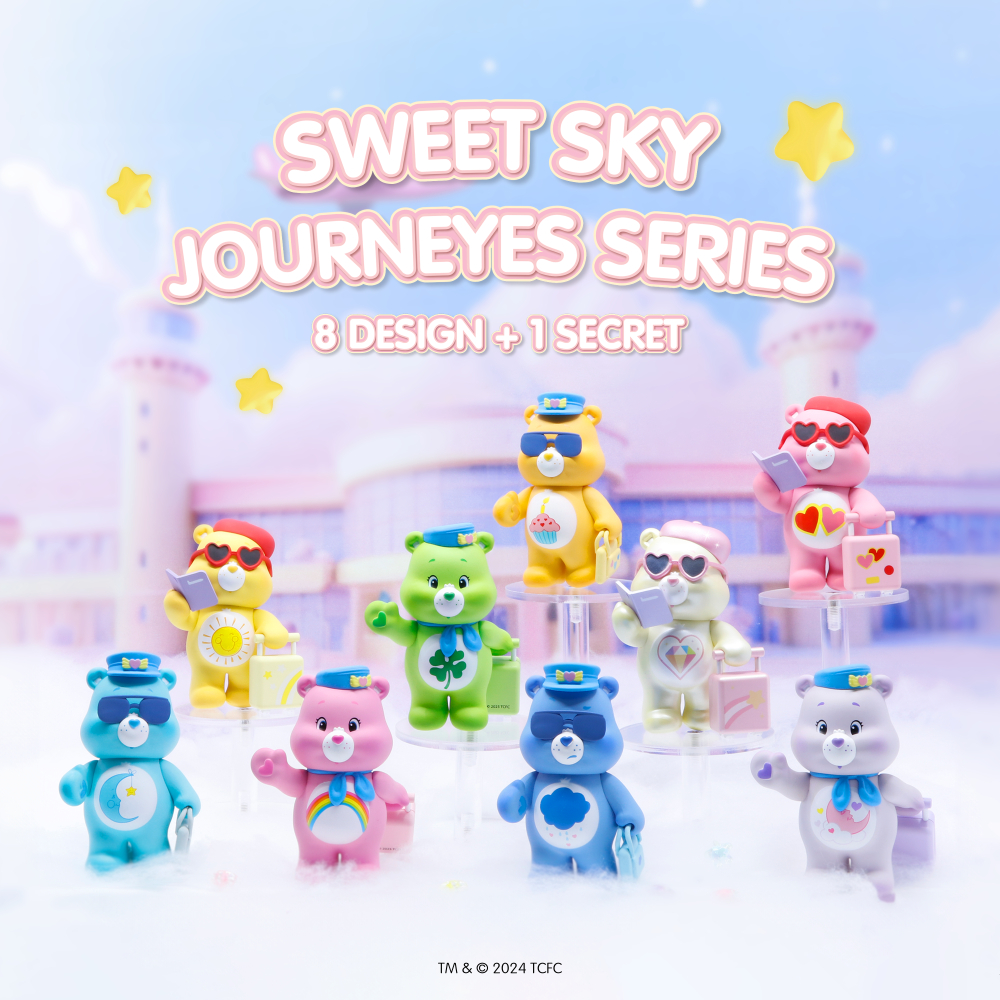 [กล่องสุ่ม Care Bear Airline] Care Bear Sweat Sky Journey Series กล่องสุ่มฟิกเกอร์น้องหมีแครแบร์ น่ารัก ของแท้ พร้อมส่ง