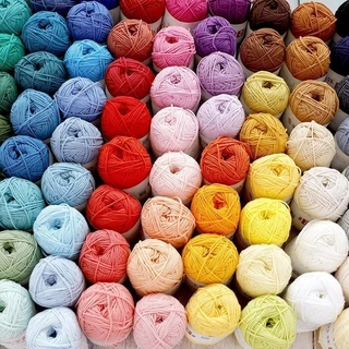 ไหมพรมคอตตอนนม น้ำหนัก50กรัม ไหมพรม 5ply milk cotton yarn