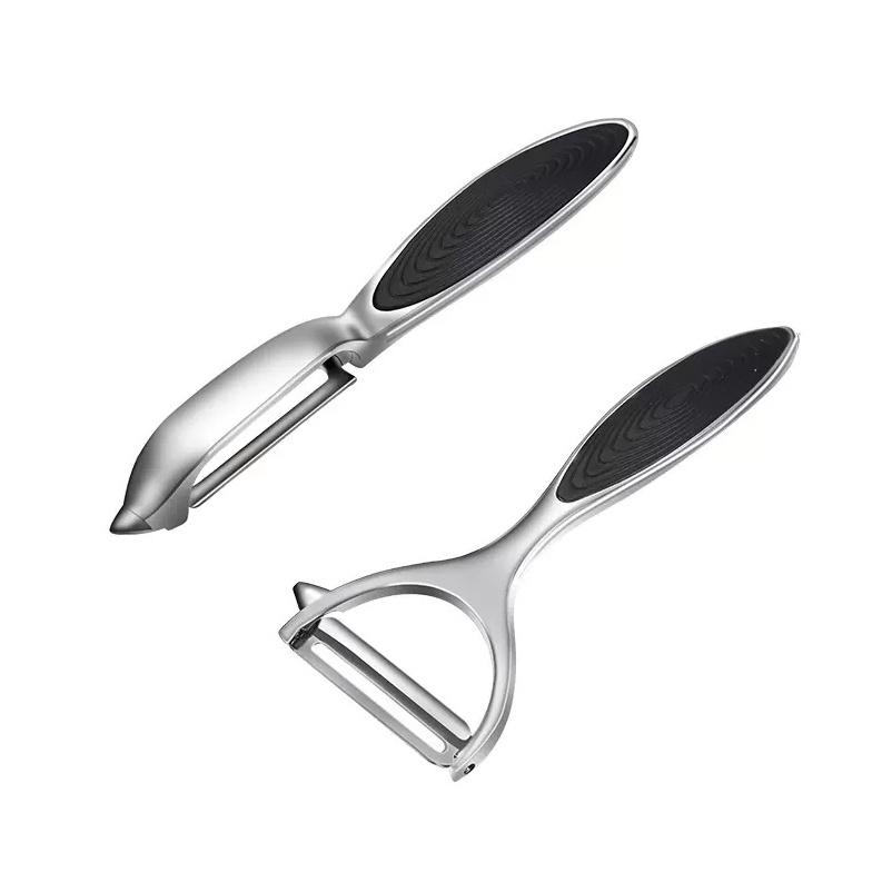 Zwilling 304 มีดปอกเปลือกสแตนเลส เครื่องปอกเปลือกมันฝรั่งในครัว เครื่องขูดปอกเปลือกแอปเปิ้ล (ชุด 2 ชุด)