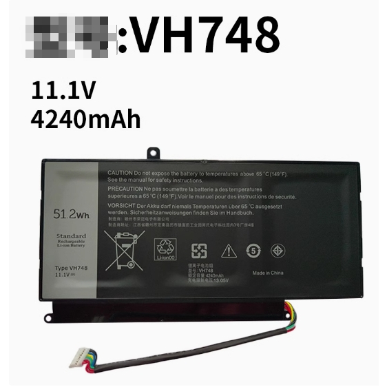 VH748 สำหรับ Dell Vostro 5460 5480 5560 5470 14-5439 P41G แบตเตอรี่แล็ปท็อป VH748