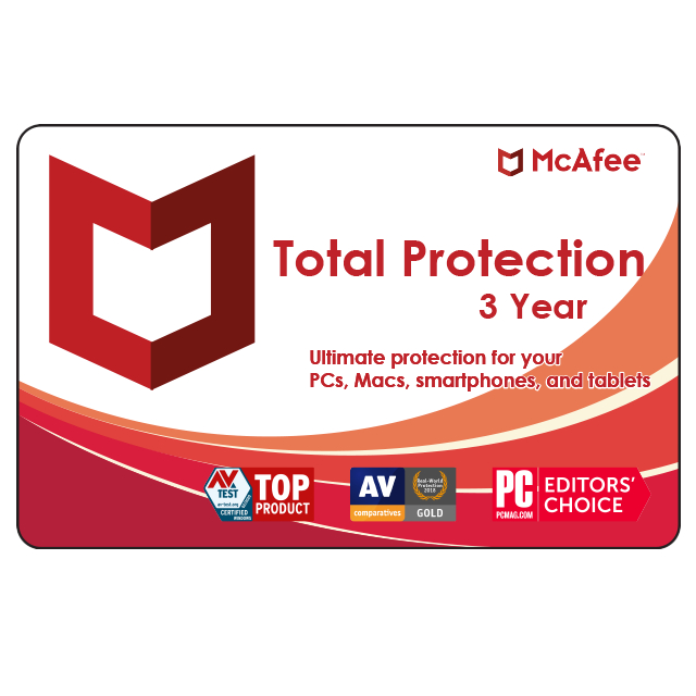 McAfee Total Protection 3 Years Key GLOBAL