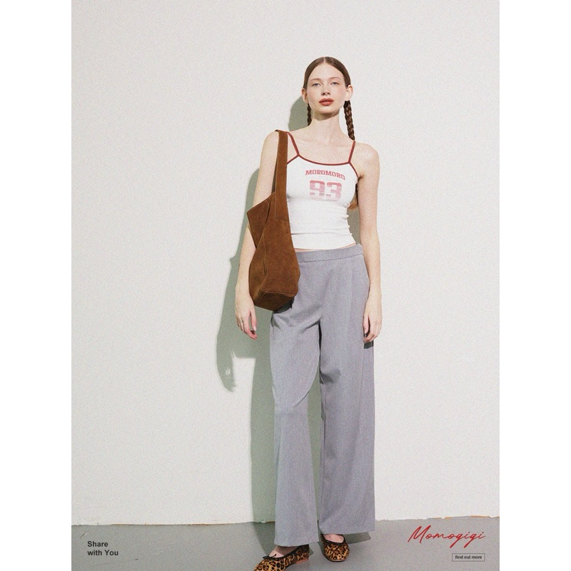 Momogigi (โค้ดลด 30%)free-flowing retro lazy commuter suede tote bag preorder 7-14 วัน แท้100% จากชอป