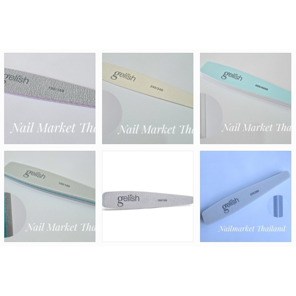 แยกชิ้น Gelish ตะไบ/บัฟฟองน้ำ/ขัดเงา File & Sponge buffer🇺🇸ของแท้นำเข้าUSA. พร้อมส่ง