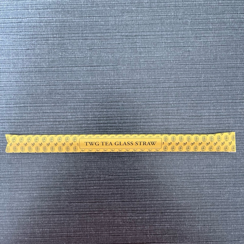 TWG Tea หลอด แก้ว รักษ์โลก ล้างง่าย Glass Straw