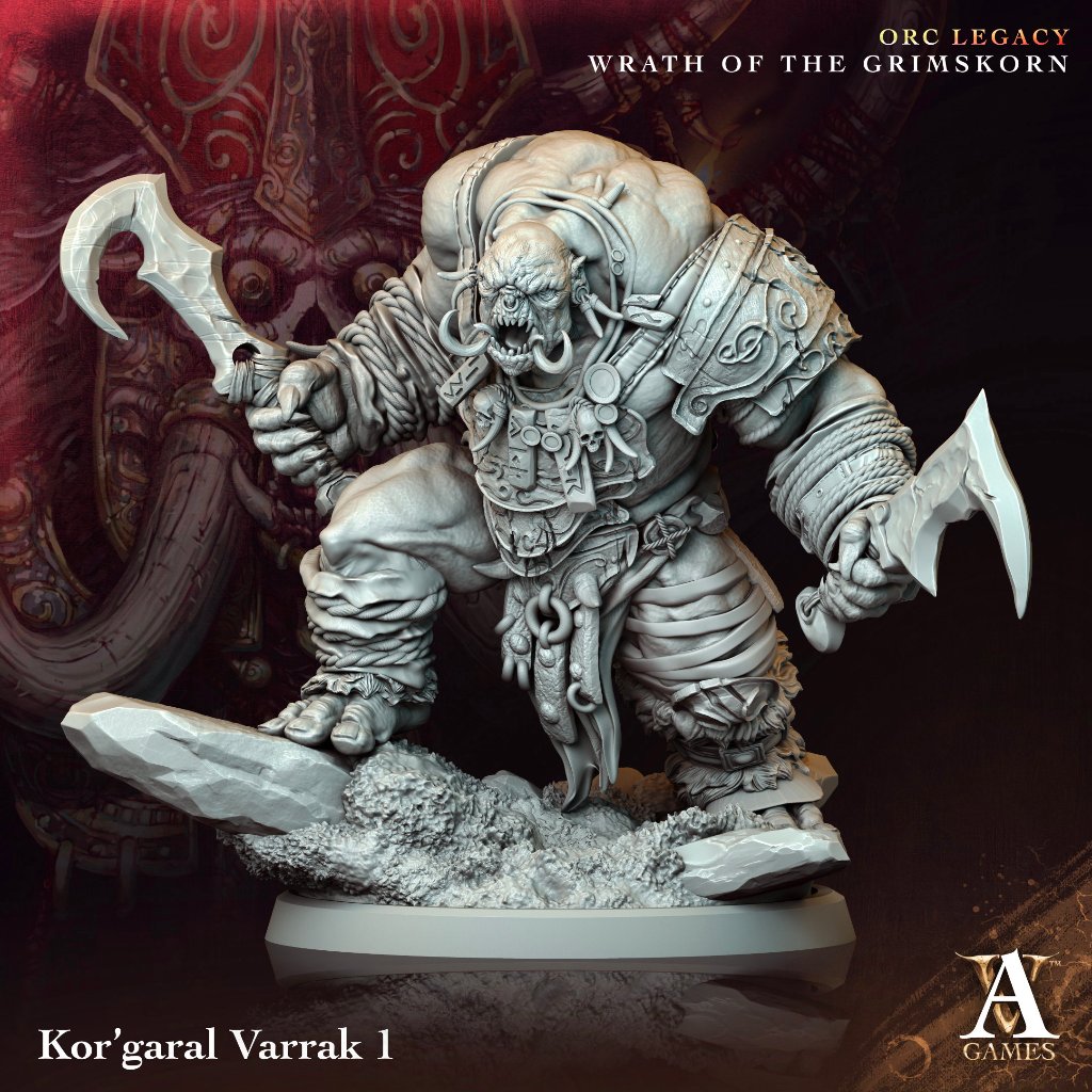 Orc Legacy - Wrath of the Grimskorn - โมเดล DnD miniature รูปที่ 5