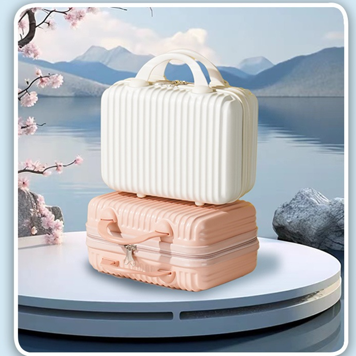 GlobeTrotter Suitcase Luggage กระเป๋าเดินทาง กระเป๋าเครื่องสําอาง ขนาดเล็ก 14 นิ้ว สําหรับผู้หญิง