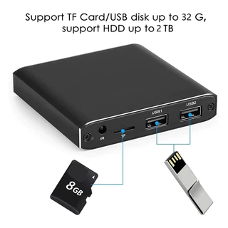 Mini 4K 265 Advertising Player Media Player Support TF Card USB Disk 1080P Full HD MultiMedia HDD Player