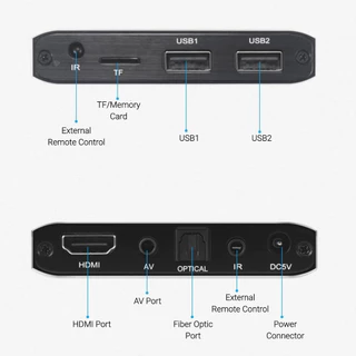 Mini 4K 265 Advertising Player Media Player Support TF Card USB Disk 1080P Full HD MultiMedia HDD Player