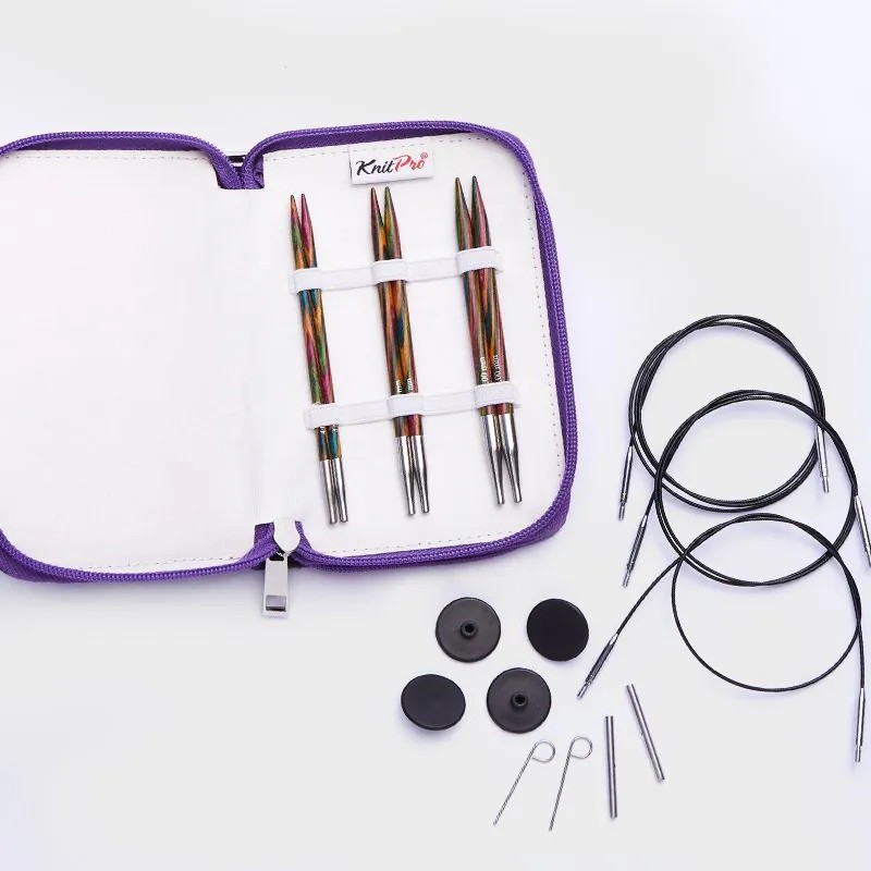KnitPro Symfonie Circular Interchangeable Needle Sets เซ็ทเข็มนิตติ้ง ด้ามไม้ Birchwood