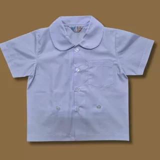 เสื้ออนุบาล คอบัว เอวกระดุม ตรา YS by ย๊อกเซ้ง ผ้าโทเร ใส่สบาย รีดง่าย /บิลเบิกได้