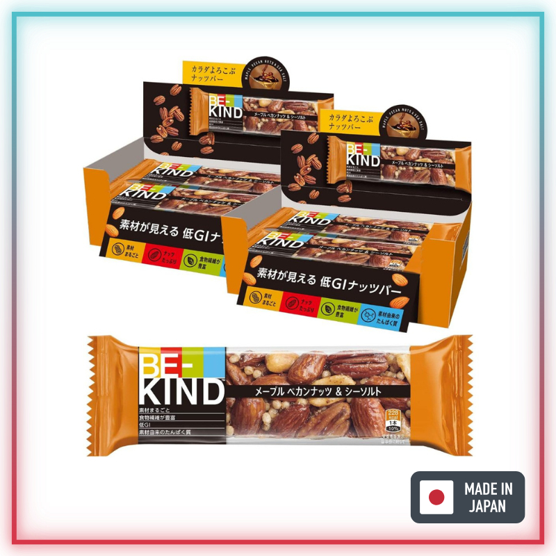 [BEKIND] Dark Chocolate Almond & Sea Salt Nut Bars / 40 กรัม x 12 [ส่งตรงจากญี่ปุ่น]